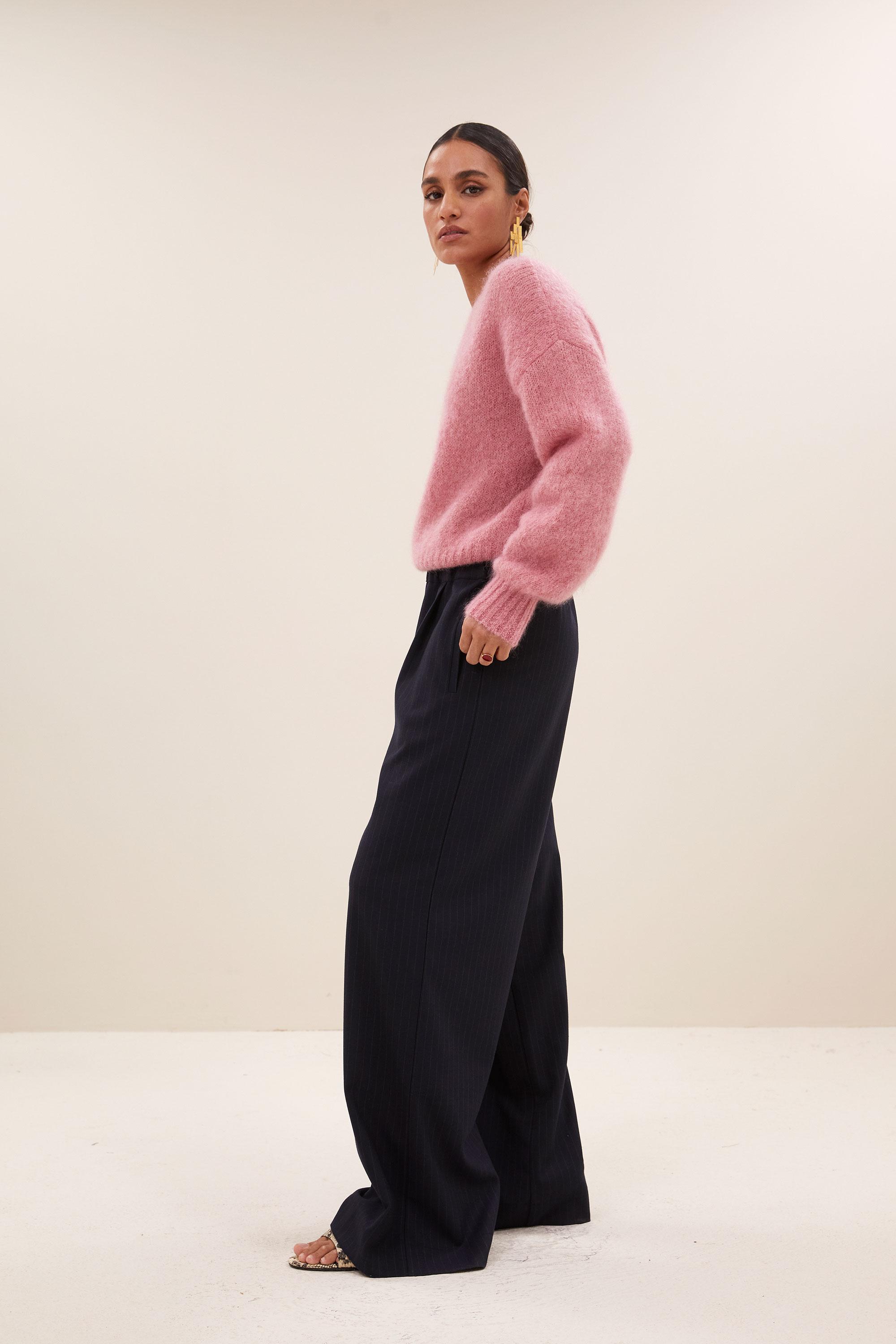By-Bar Sonny Ash Rose Mohair Pullover Damen altrosa